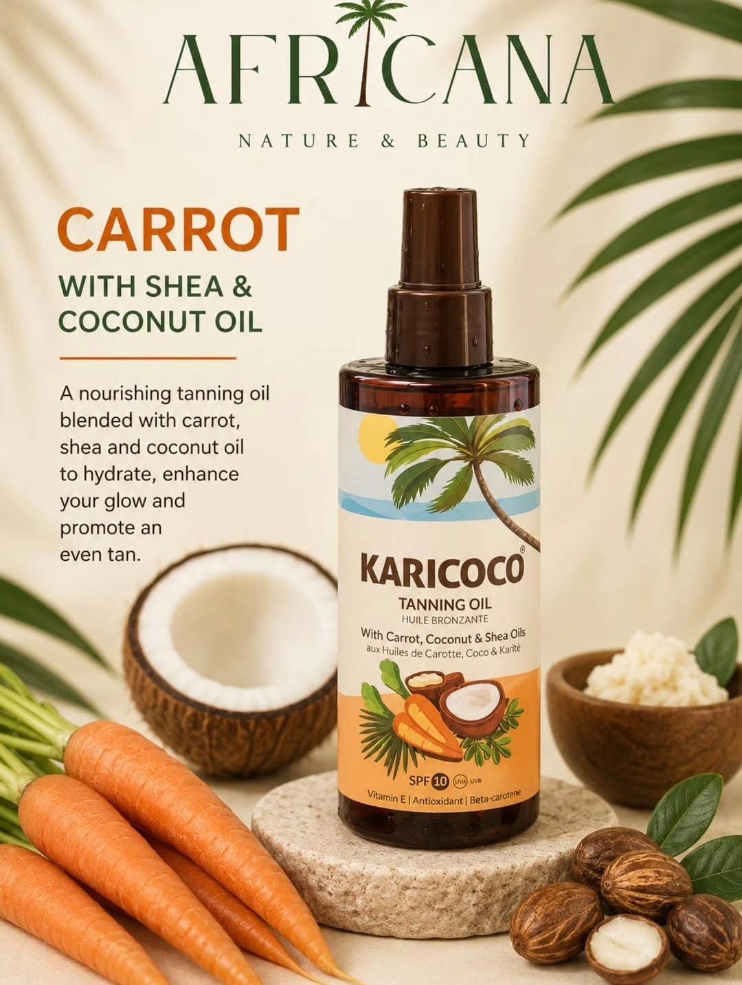 Tanning oil