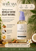 Massage oil with sweet almond